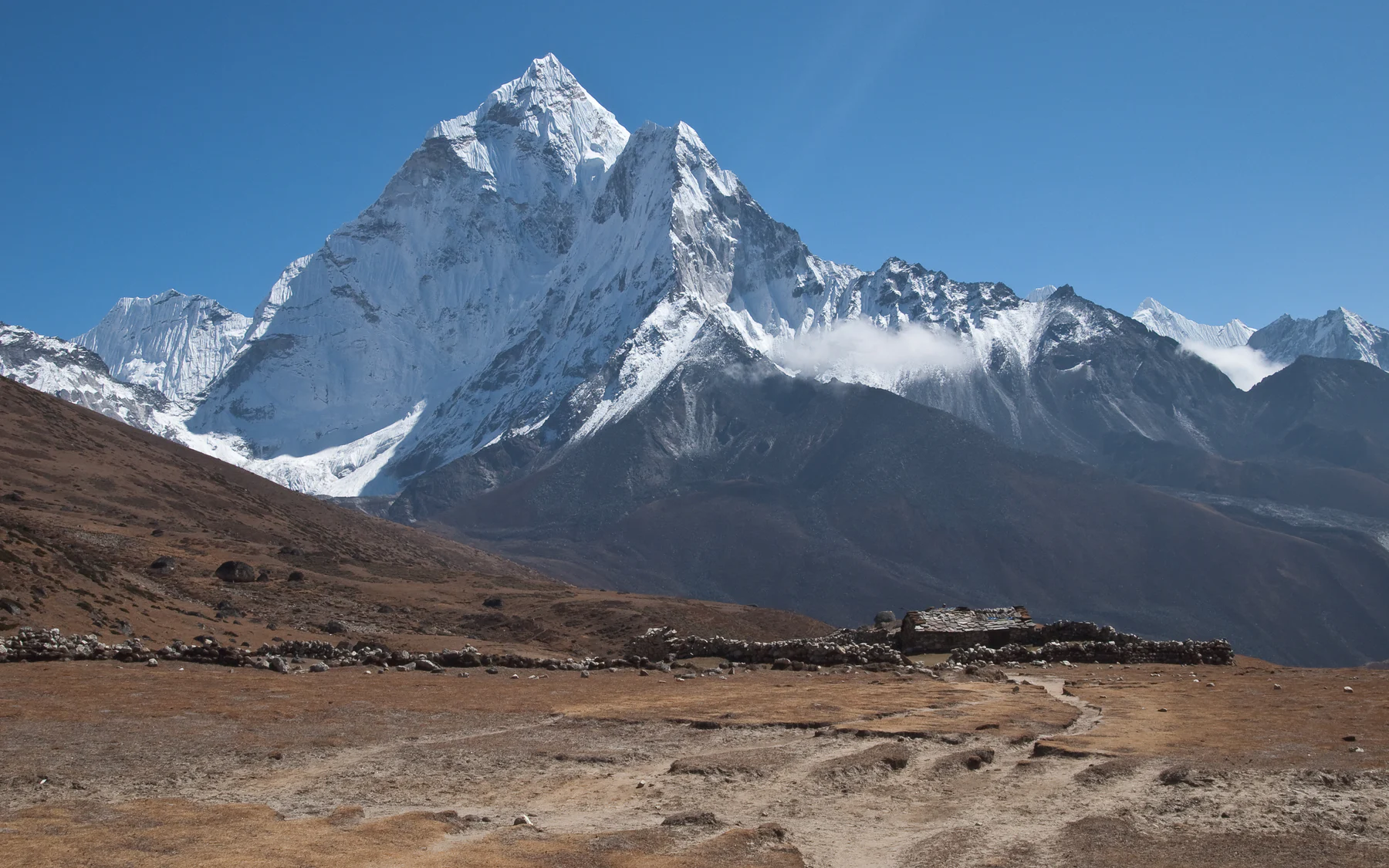Ama Dablam rising above the Khumbu region of Nepal